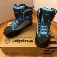 Детски туристически обувки Alpina waterproof, сиво/синьо, снимка 1 - Детски маратонки - 44910496