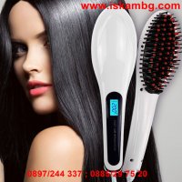 Йонизираща четка Fast Hair Straightener за изправяне и изсушаване на коса, снимка 4 - Преси за коса - 28384630