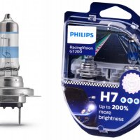 +200% Халогенни крушки PHILIPS RACING VISION GT200 H7 комплект/2бр./, снимка 3 - Аксесоари и консумативи - 36931388