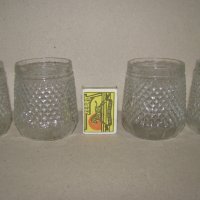 Лот 8 бр. стари чаши стъклени 8/7 см за аперитив вино, неупотребявани отлични (налични 16 бр.), снимка 3 - Чаши - 43801620