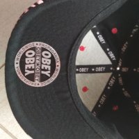 Унисекс бейзболна шапка Snapback с права козирка на OBEY в черно, снимка 9 - Шапки - 33001788