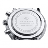 Унисекс цветен часовник- Bella Bellagio Silver Watch (005), снимка 4 - Луксозни - 44894009