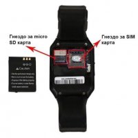 Смарт часовник SIM SD карта Фитнес гривна Smart Watch Android Bluetoot, снимка 3 - Смарт гривни - 26696831