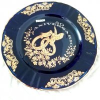 Декоративна испанска чиния с позлата, снимка 8 - Други ценни предмети - 33011236