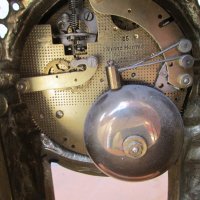 лот Стари, арт, античен, винтидж бароков каминен МЕХАНИЧЕН часовник с АЙЦЕ "ФАБЕРЖЕ"+2 броя свещника, снимка 14 - Антикварни и старинни предмети - 37346781