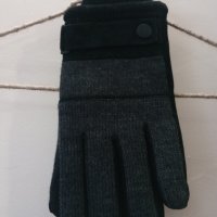 Мъжки ръкавици Естествена кожа и текстил Фрумоас, снимка 3 - Ръкавици - 43800145