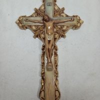 Порцеланов кръст, разпятие, снимка 1 - Декорация за дома - 35606325