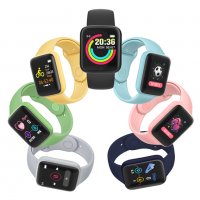 НОВИ! 8 цвятa Смарт гривна часовник Smart Watch калории кръвно крачкомер пулс