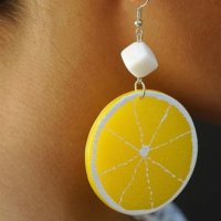 Нови свежи обеци лимони Привлечете внимание  Бъдете различни‼️, снимка 6 - Обеци - 44125885