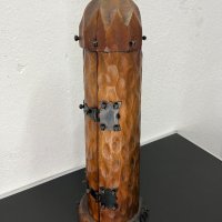 Уникална дървена кутия за вино. №5025, снимка 8 - Антикварни и старинни предмети - 44105116
