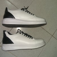 Мъжки спортни обувки, GIANNINI, бели, естествена кожа, 41 номер, снимка 2 - Ежедневни обувки - 34729243