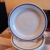 чинии със син кант , снимка 7 - Чинии - 43188400