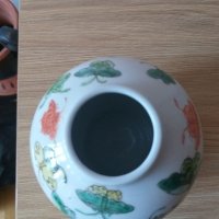 Китайска ваза , китайски порцелан, снимка 3 - Антикварни и старинни предмети - 35001269