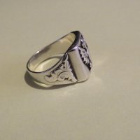 Стар мъжки сребърен царски пръстен със орел  символ на държавността - красота за ценители, снимка 2 - Пръстени - 36817009
