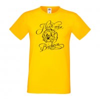 Мъжка тениска I Love My Bichon Dog,Куче, животно,подарък,изненада, снимка 8 - Тениски - 36932823