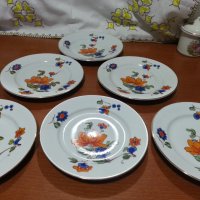 Стар български порцелан чинии , снимка 1 - Антикварни и старинни предмети - 43689352