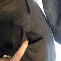 Елегантно вълнено палто тип Кардиган / голям размер , снимка 10 - Палта, манта - 43786167