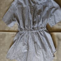 Зара/Zara елегантна риза с къс ръкав , снимка 3 - Ризи - 40173481