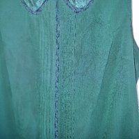 Дамска рокля ХЛ  Vila наситено зелена, подходяща за Коледа, без следи от употреба , снимка 3 - Рокли - 43379500