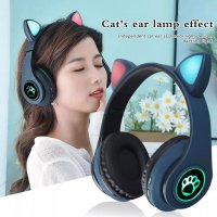 Bluetooth слушалки котешки уши CAT ear P33M в различни цветове, снимка 6 - Безжични слушалки - 33156401