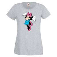 Дамска тениска Minnie Mouse 6 Подарък,Изненада,Рожден ден,, снимка 4 - Тениски - 36530786