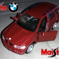Метална количка BMW X5 - MAISTO 1/42, снимка 1 - Колекции - 39603139