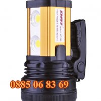 Акумулаторен МОЩЕН LED прожектор DAT AT-398, водоустойчив, LED фенер , снимка 5 - Къмпинг осветление - 39612328