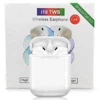2020 Airpods i18 Touch Безжични Bluetooth слушалки iPhone Android Samsung Huawei, снимка 6 - Безжични слушалки - 27839042