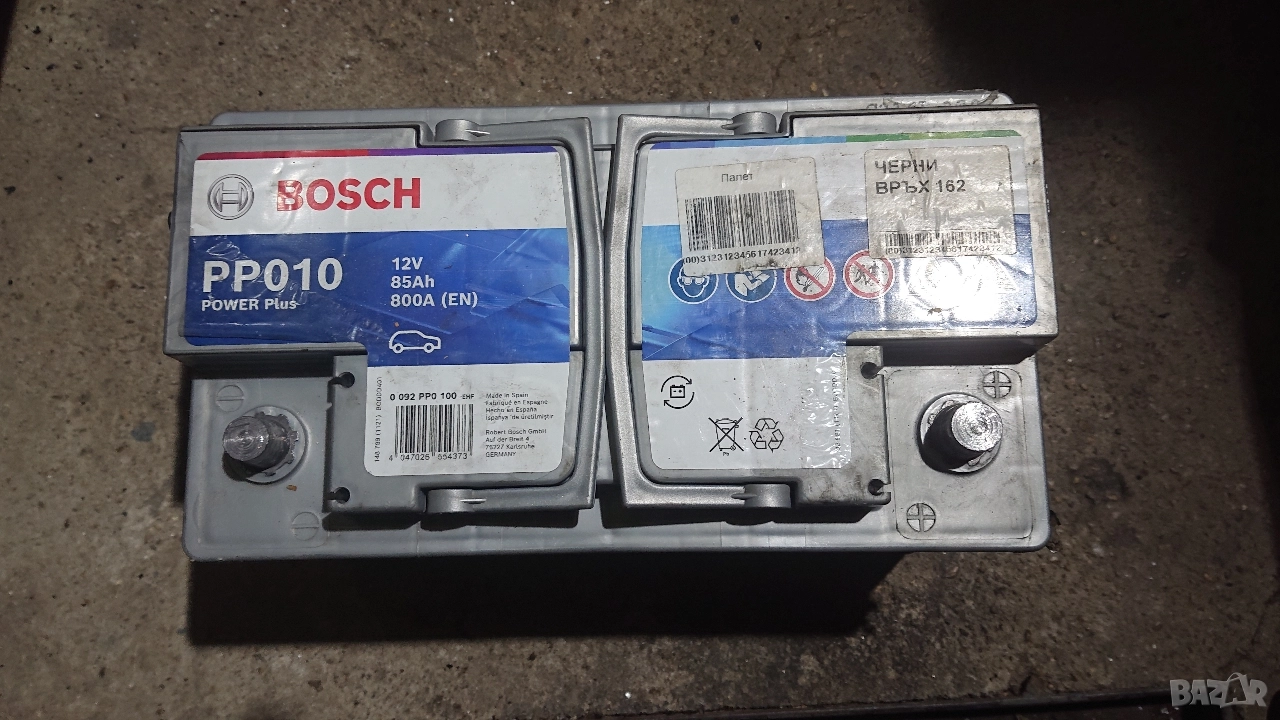 Гаранционен акумулатор BOSCH POWER Plus 010 - 85Ah-800A., снимка 1