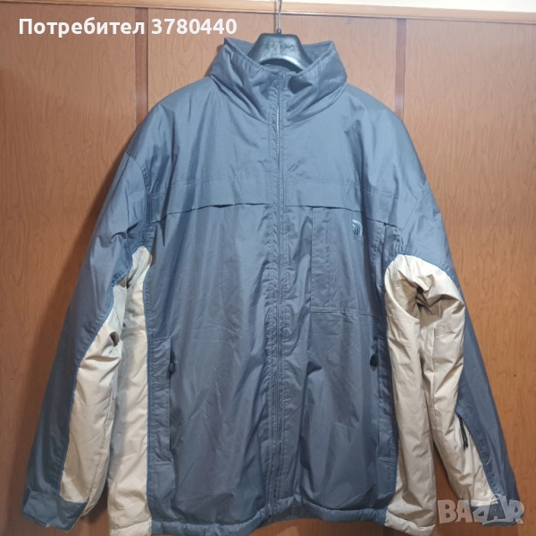 Сиво зимно яке "TIMES"с качулка и 2 лица, снимка 1