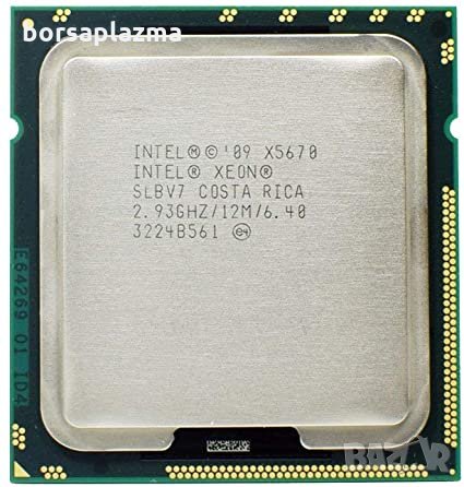 2 броя Intel Xeon SLBV7 X5670 2.93GHz 6.4GT/s 12MB L3 Cache Socket LGA1366, снимка 1