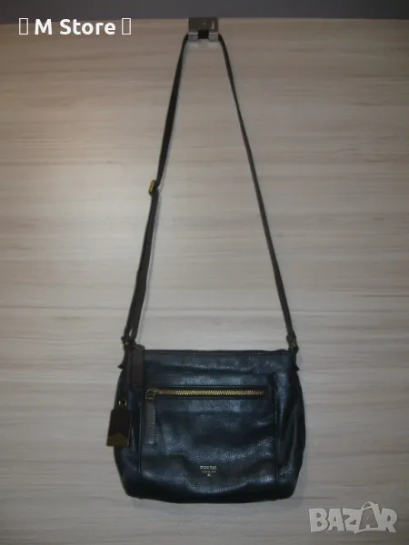 Fossil мини дамска чанта естествена кожа през рамо, снимка 1