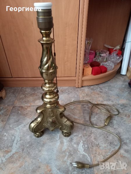  Красива месингова лампа, снимка 1
