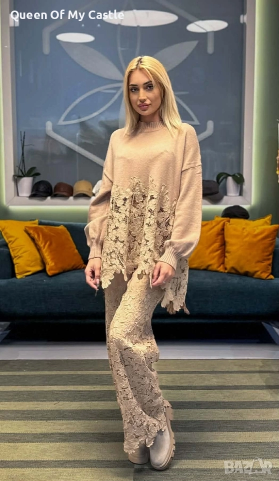 Уникален сет акцент дантела , снимка 1