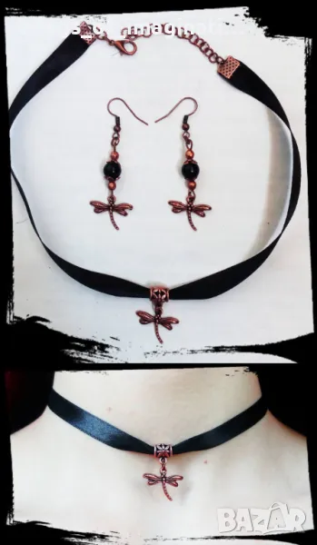 Комплект бижута със сребро 925, Ръчна изрботка, снимка 1