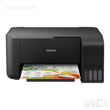 Принтер Мастиленоструен Мултифункционален 3 в 1 Цветен Epson EcoTank L3150  Копир Принтер и Скенер, снимка 1