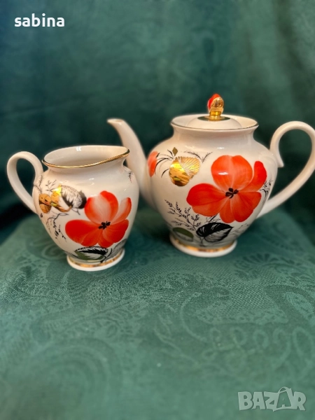 Чайник и латиера ЛФЗ Ломоносов, снимка 1