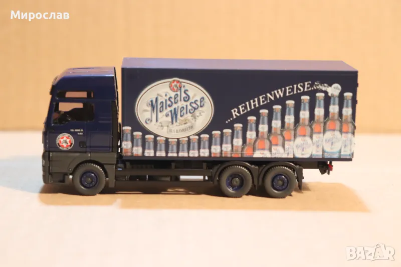 WIKING 1:87 H0 MAN TGA КОЛИЧКА МОДЕЛ КАМИОН ТИР, снимка 1