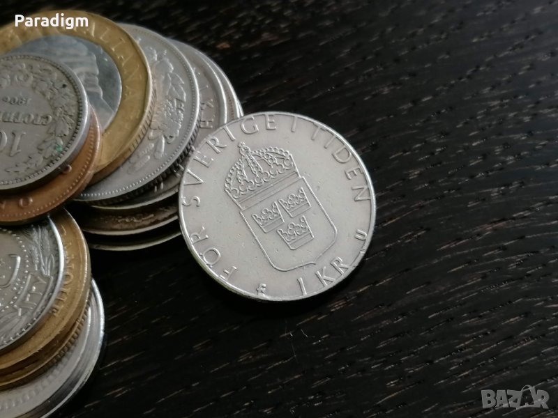 Монета - Швеция - 1 крона | 1980г., снимка 1
