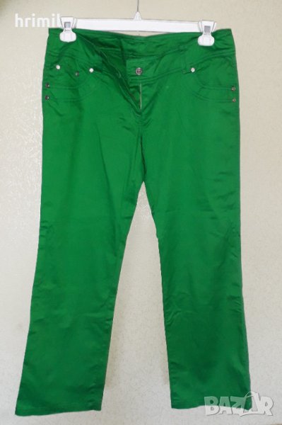 Дамски дънки (зелено, бяло), снимка 1