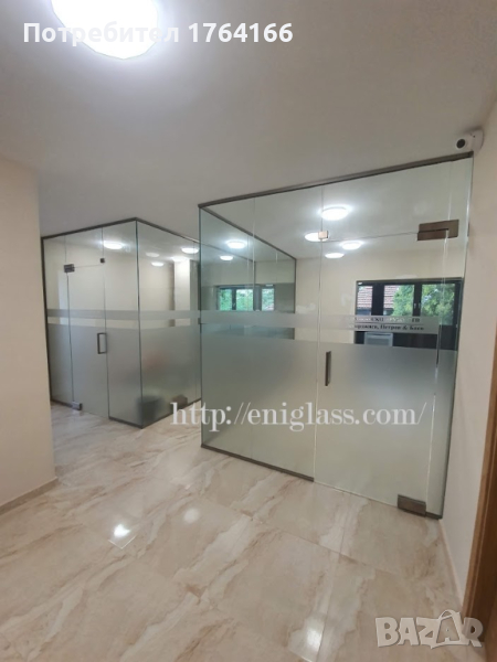 Стъклени офис прегради , снимка 1