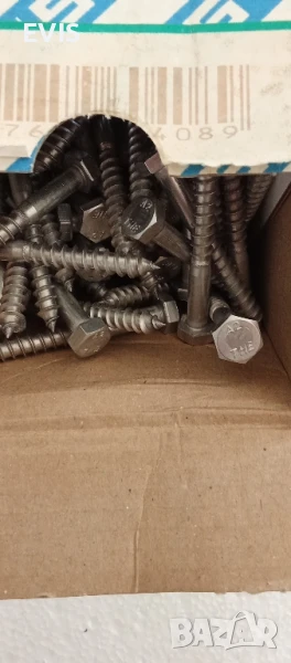 Патентни винтове 6×50 DIN 571 A2 – Неръждаема стомана, 100 бр. , снимка 1