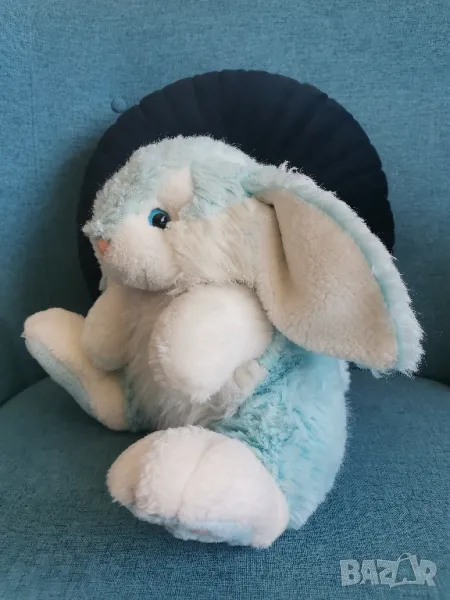 Плюшен син заек, снимка 1