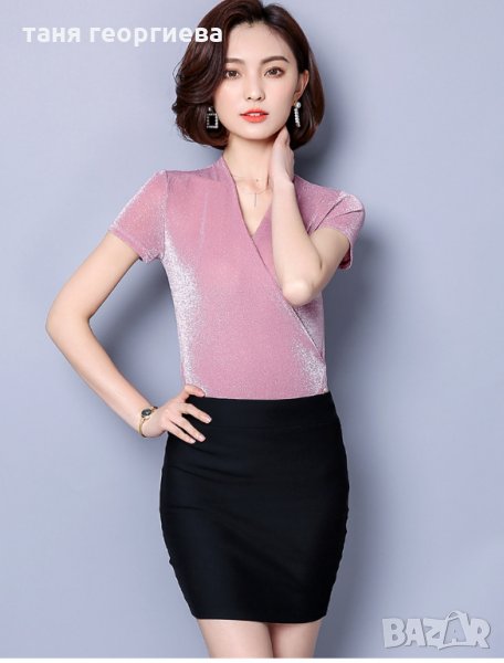 дамска лъскава блуза, снимка 1
