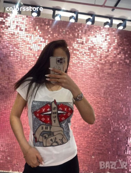 Бяла тениска Louis Vuitton  кодVL44K, снимка 1