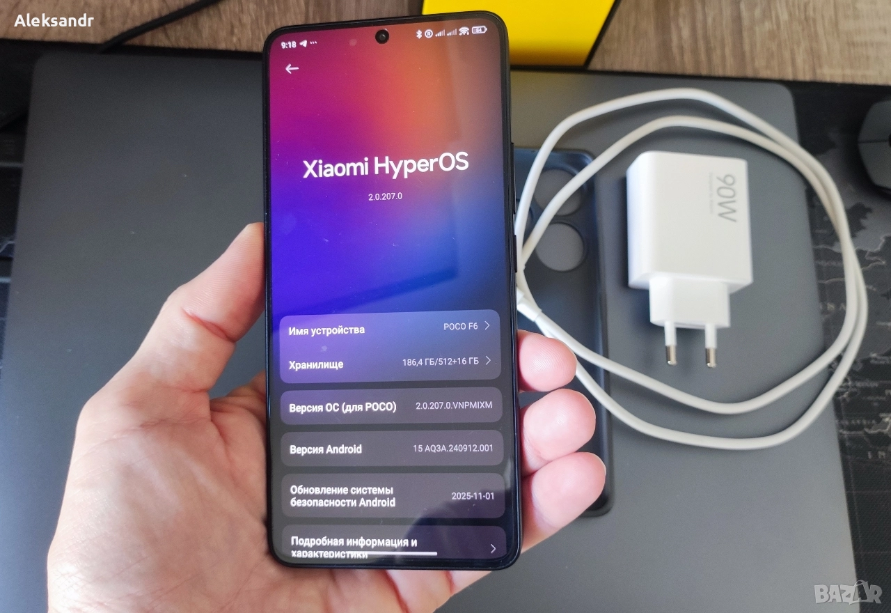 Poco F6 12/512 black , снимка 1