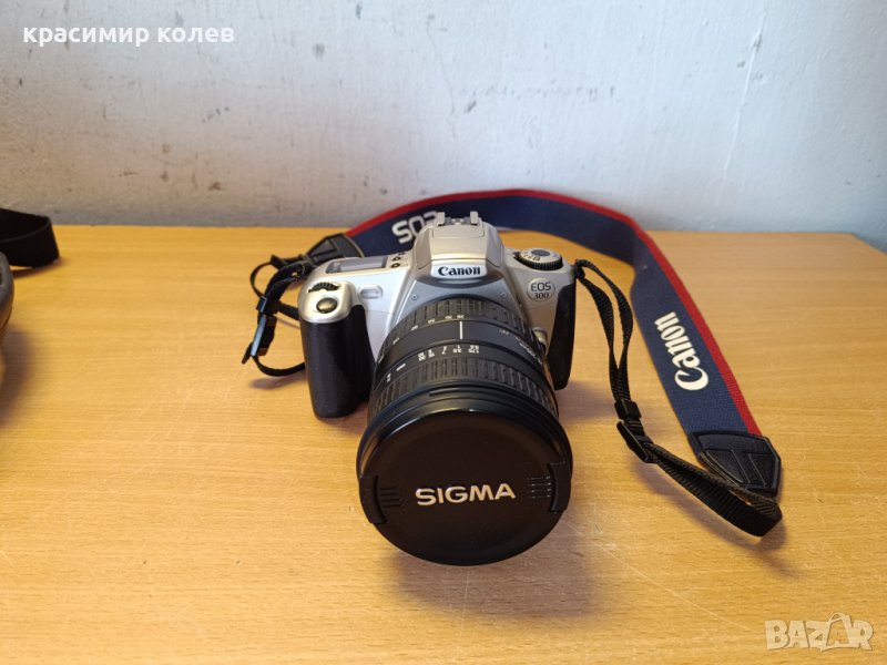 фотоапарат "CANON EOS 300"+обектив "SIGMA 28-200mm", снимка 1