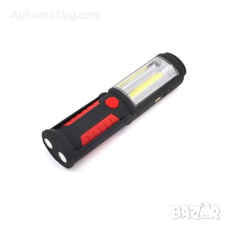 Работна лампа Automat, АкумулаторнаLED Диодна с магнитно закрепване и кука, снимка 1