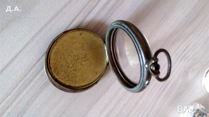 Корпус с капак  и стъкло за джобен часовник , снимка 1