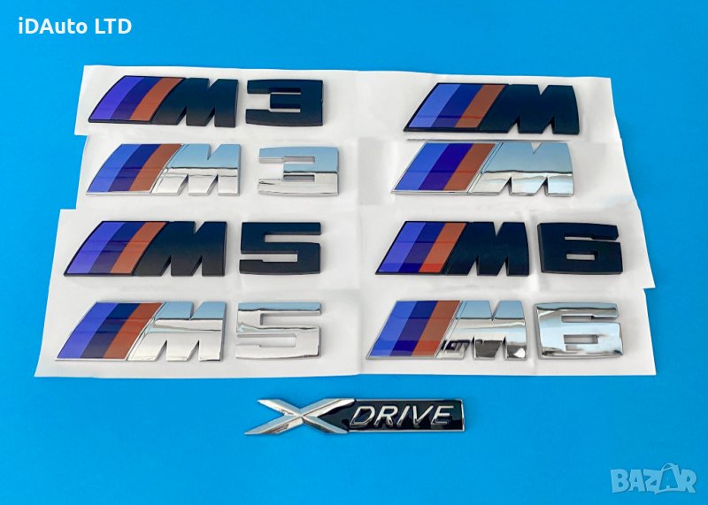 bmw емблема, m5, m3, m6, бмв, надпис, букви, бадж, стикер, e60,e90,f10, снимка 1